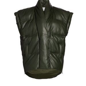 FRAME Sleeveless Leather Puffer Vest Sz. XS